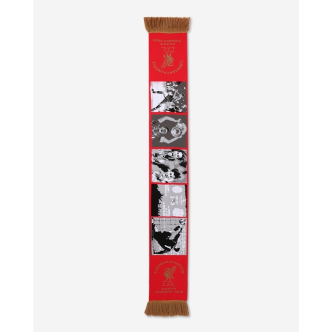 Шарф Liverpool FC Adults Istanbul 2005 Montage Scarf Red