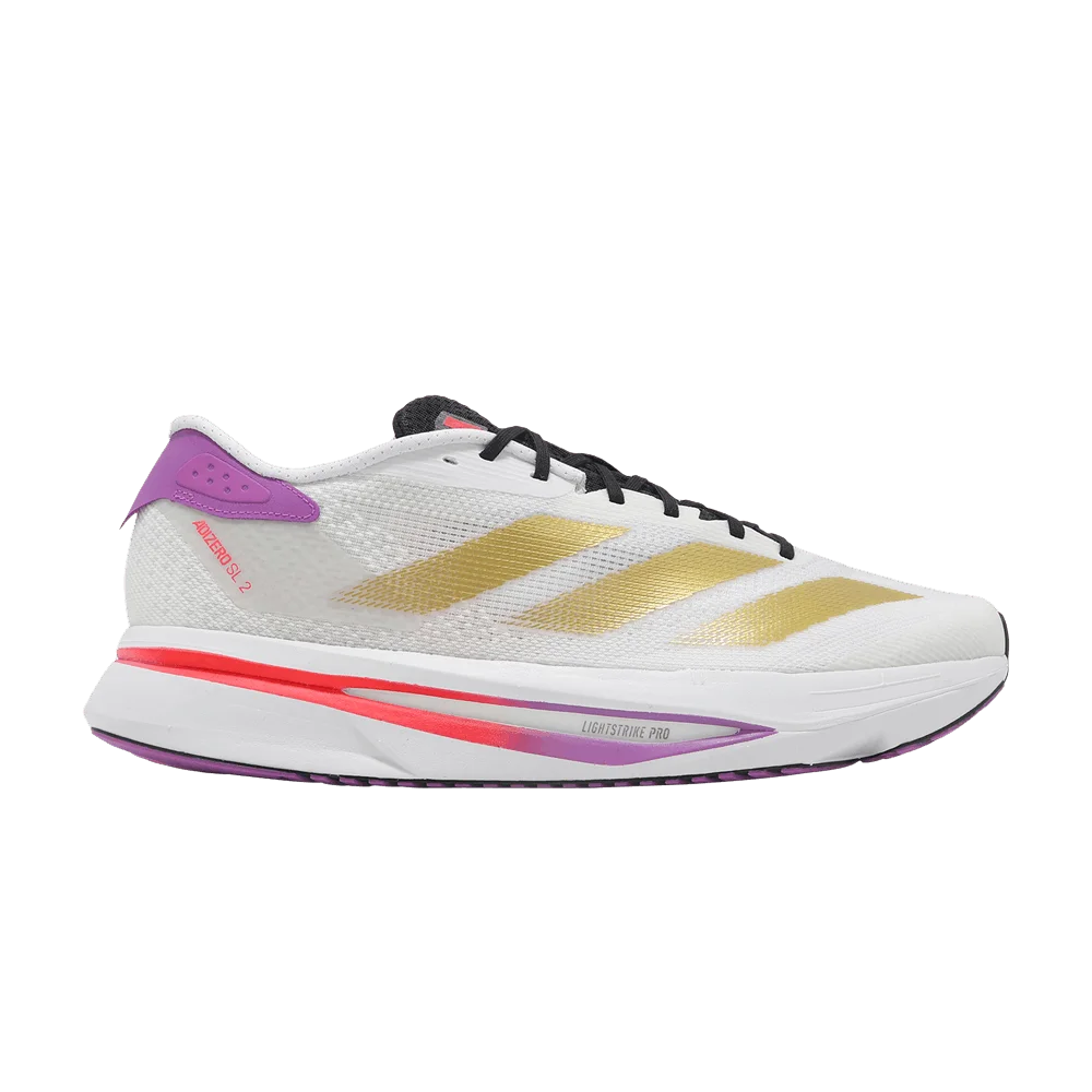 Кроссовки Adidas Adizero SL2 'White Gold Purple Burst'