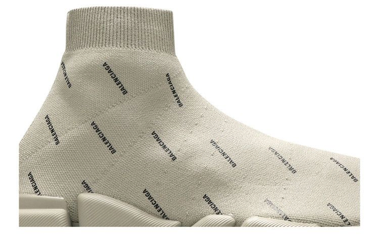 Кроссовки Balenciaga Speed 2.0 Sneaker 'Allover Logo - Sand'