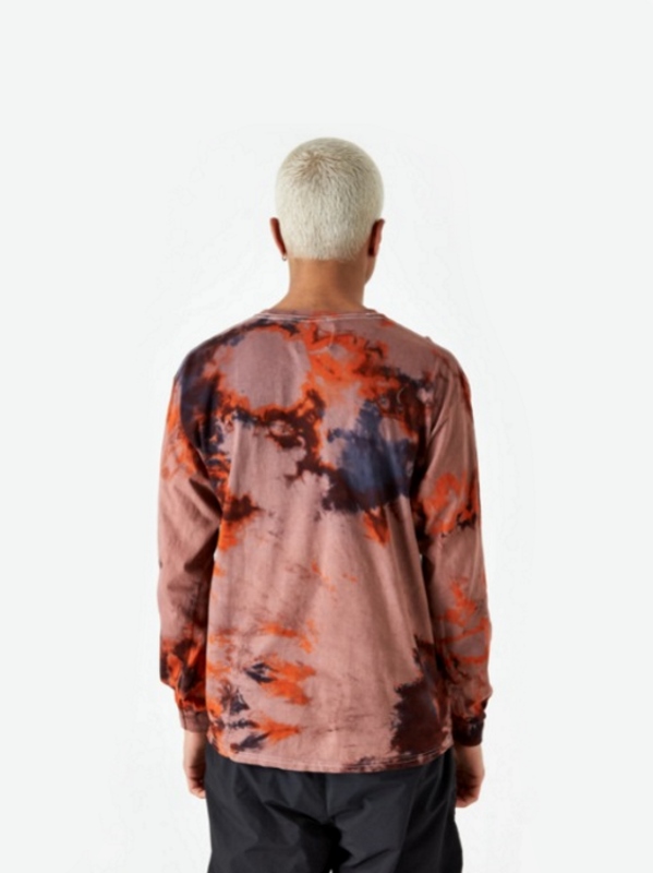 Футболка Awake Mother Mary L/S Tee Tie Dye Orange