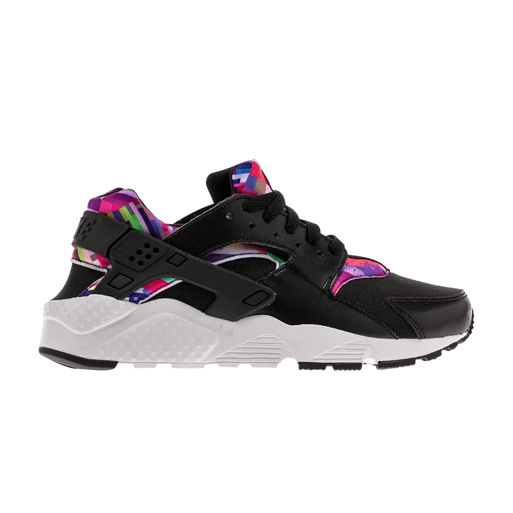 Krossovki-Nike-Huarache-Run-Print-GS-Black-Hyper-Violet