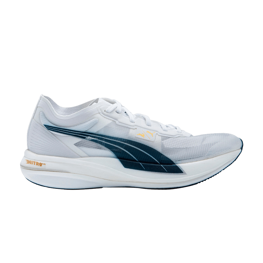 Кроссовки Tracksmith x Puma Wmns Deviate Nitro Elite Racer 'White Peacoat'