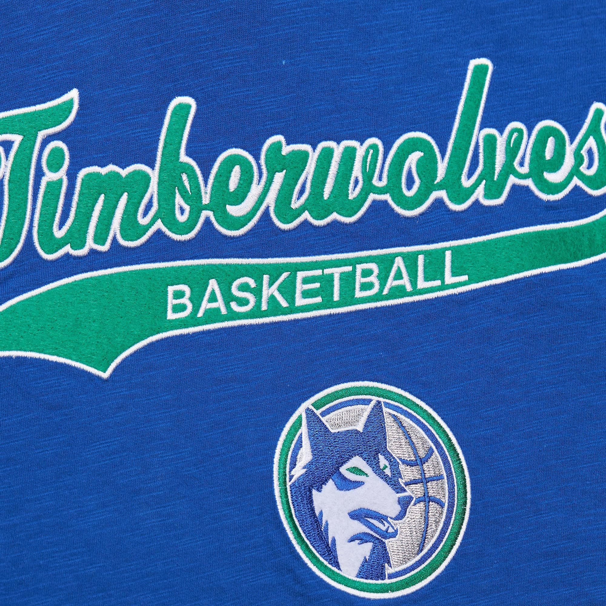 Футболка Mitchell & Ness Legendary Slub SS Tee Vintage Logo Minnesota Timberwolves