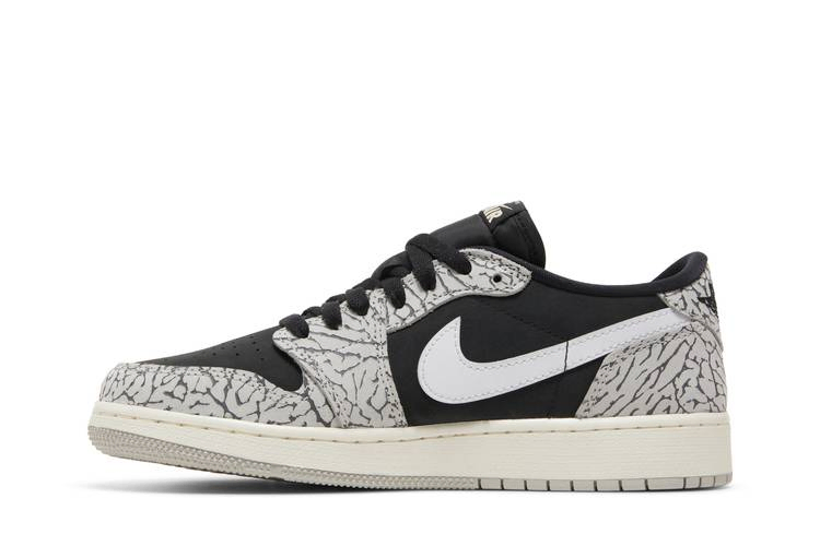 Кроссовки Air Jordan 1 Retro Low OG GS 'Black Cement'