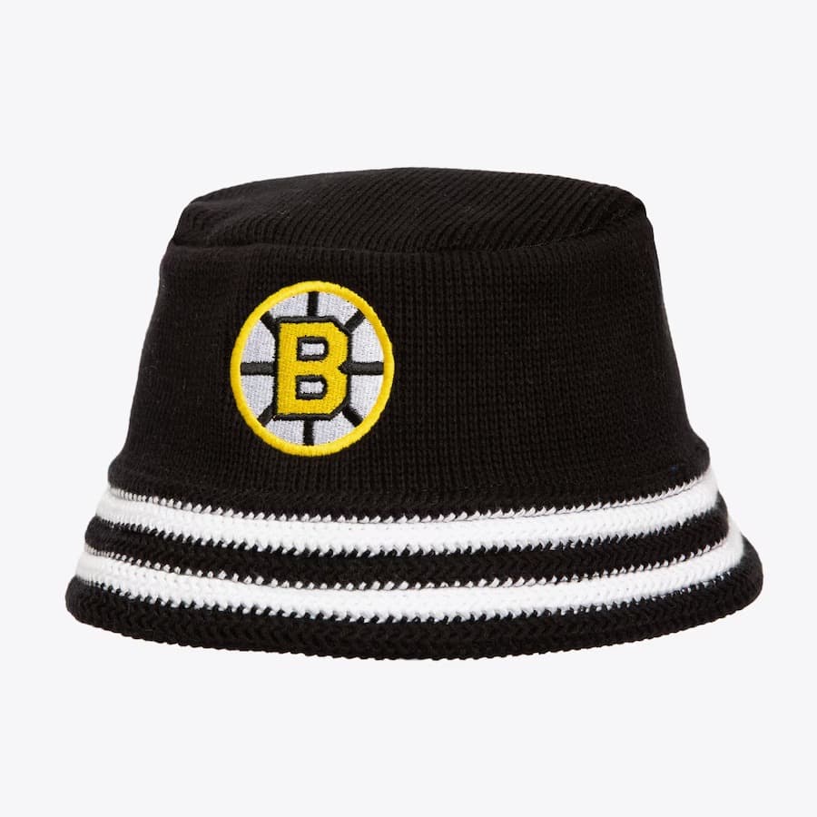 Панама Mitchell & Ness Black Boston Bruins Vintage Hockey Knucket Bucket Hat