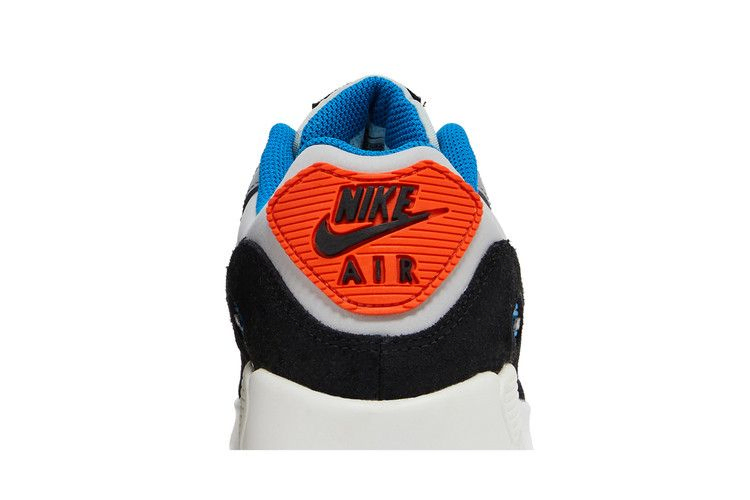 Кроссовки Nike Air Max 90 Leather GS 'Grey Fog Multi Swoosh'