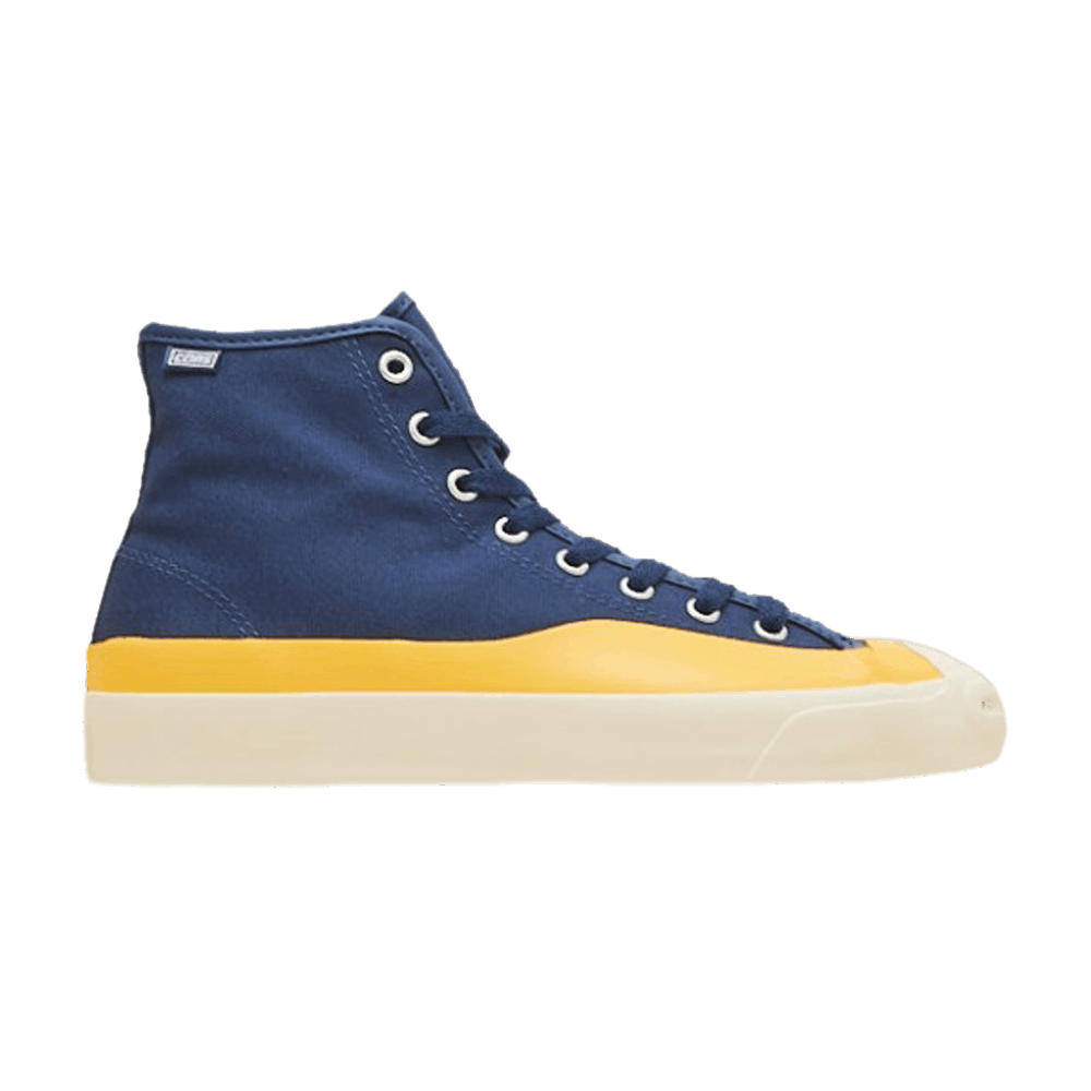 Pop Trading Company x Converse Jack Purcell Pro High 'Navy Yellow'
