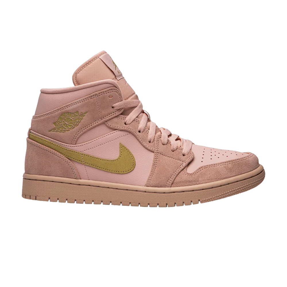 Кроссовки Air Jordan 1 Mid 'Coral Gold'