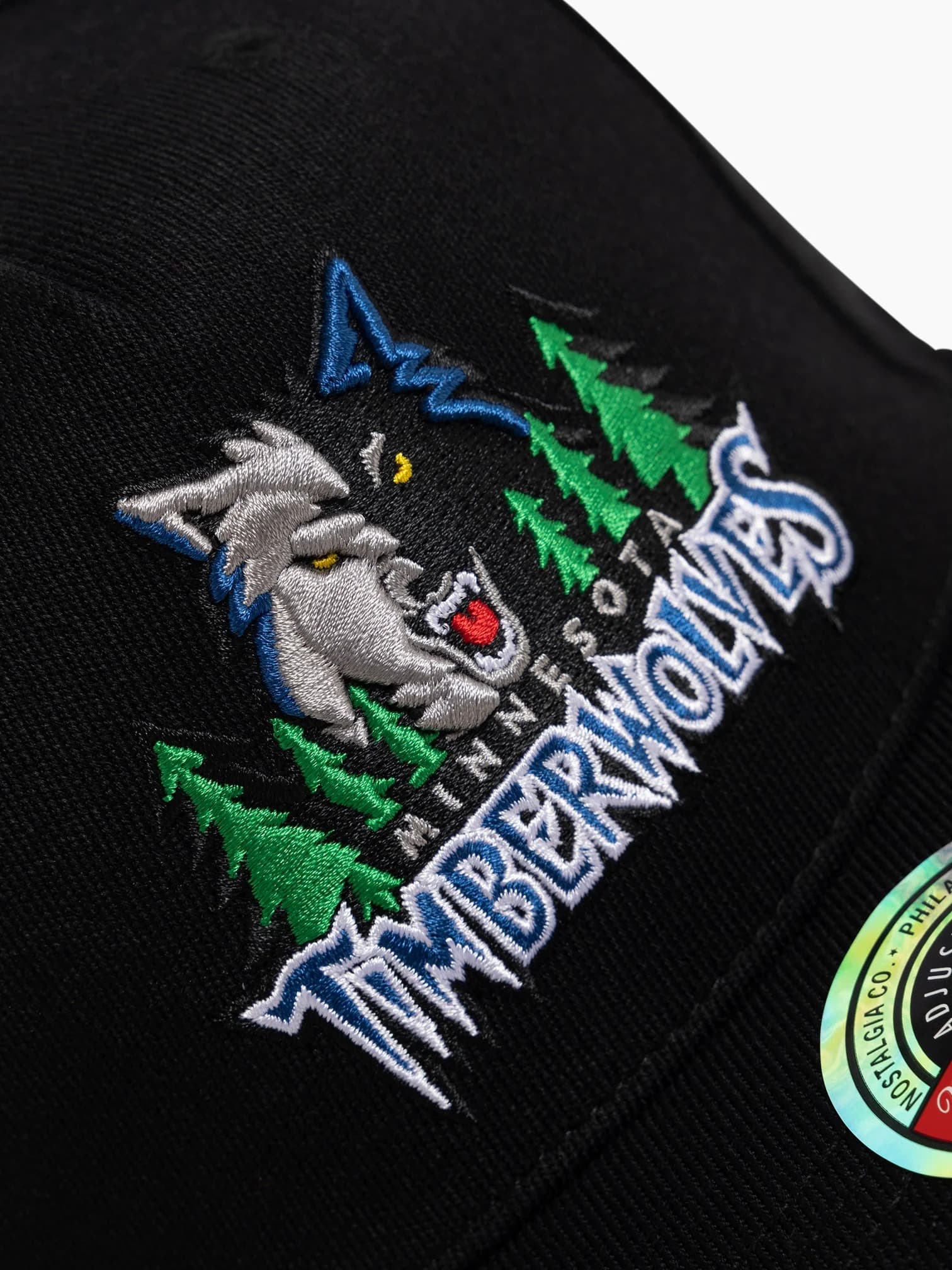 Бейсболка Mitchell & Ness Minnesota Timberwolves Retro Classic Logo Stretch NBA Snapback Hat