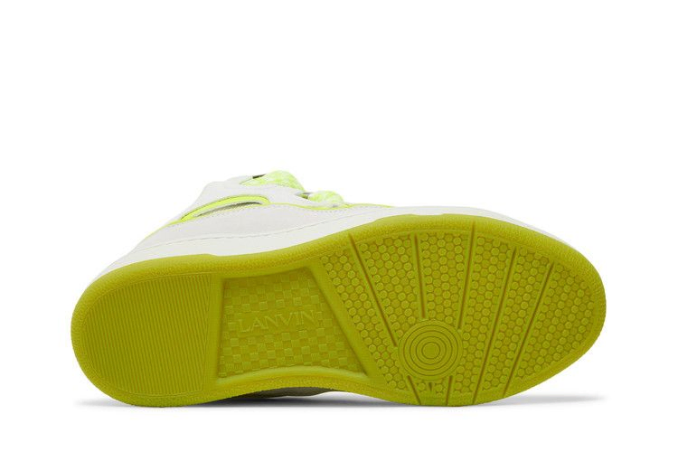Кроссовки Lanvin Curb Sneakers 'White Fluo Yellow'