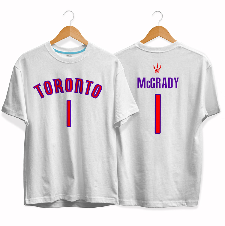 Футболка Toronto Raptors 1 Tracy McGrady tee by slamdunk