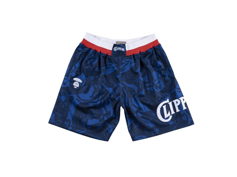 Спортивные шорты Aape x Mitchell & Ness San Diego Clippers Shorts Navy