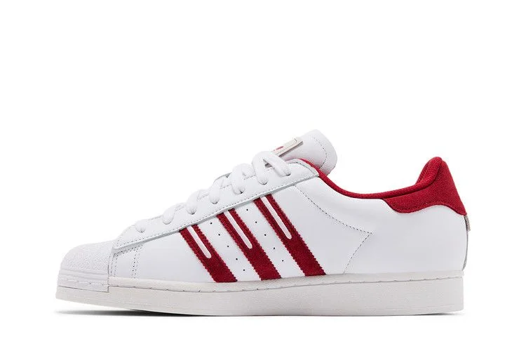 Кроссовки adidas Superstar 'Embroidered Red Stripes'