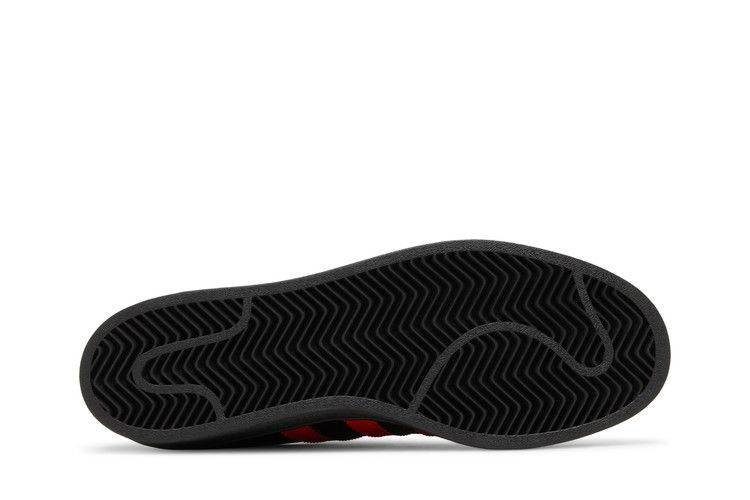 Кроссовки Adidas Superstar 'Core Black Vivid Red'