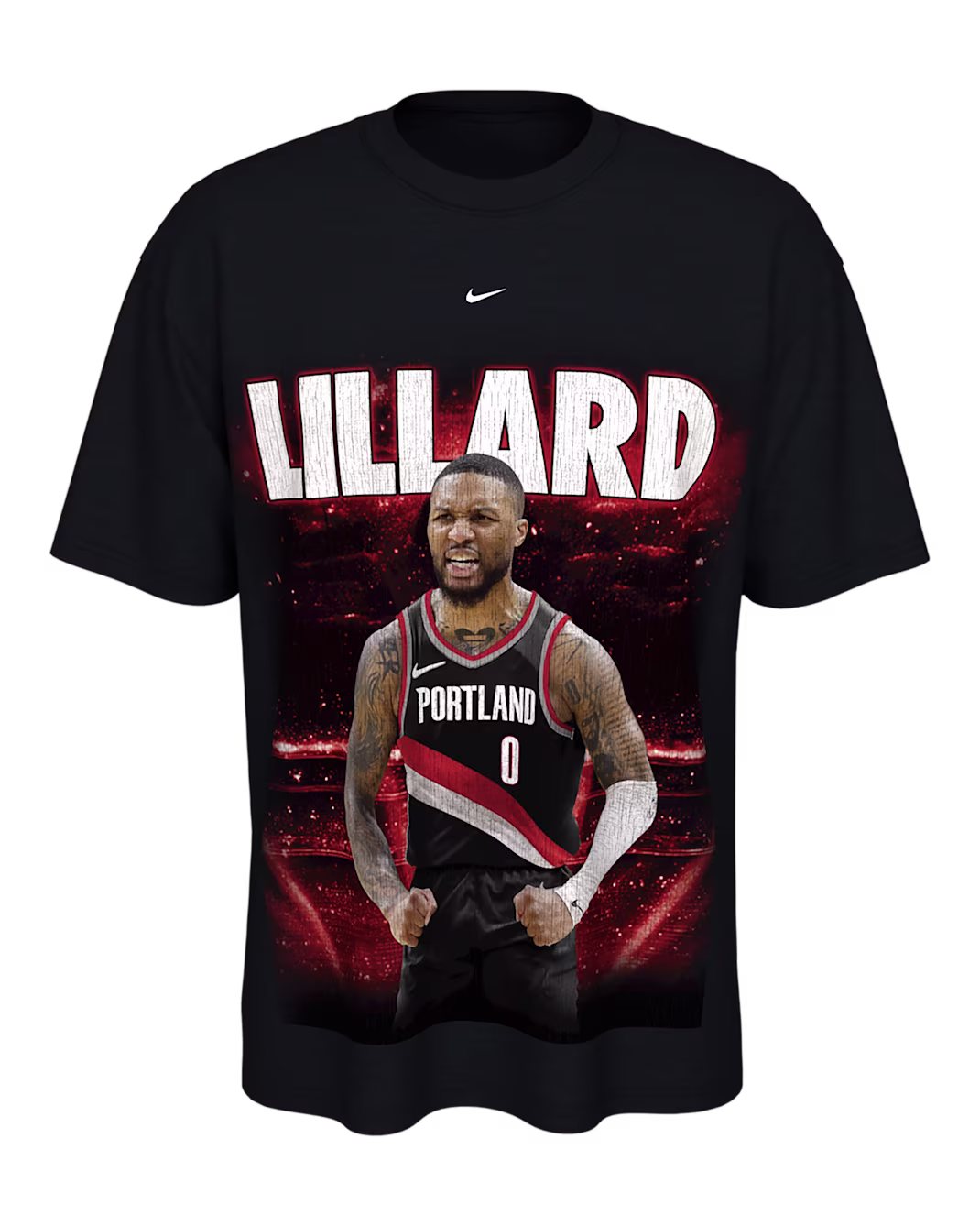 Мужская футболка Nike Max90 Damian Lillard Portland Trail Blazers Black