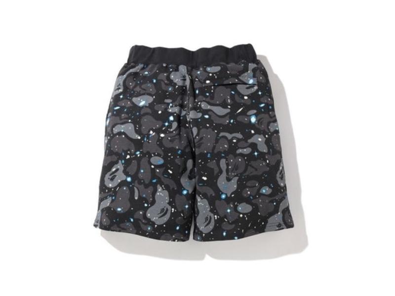 Спортивные шорты BAPE A Bathing Ape Space Camo Sweat Wide Short Black