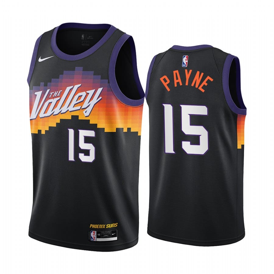 Баскетбольная джерси 2020-21 Phoenix Suns #15 Cameron Payne City Edition Black Swingman Jersey