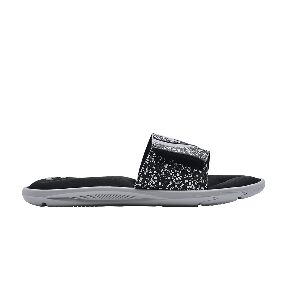 Under Armour Ignite 6 Graphic Strap Slide 'Black Mod Grey'