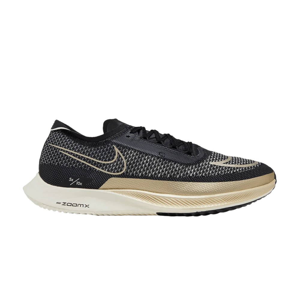 Кроссовки Nike ZoomX Streakfly 'Black Metallic Gold Grain'