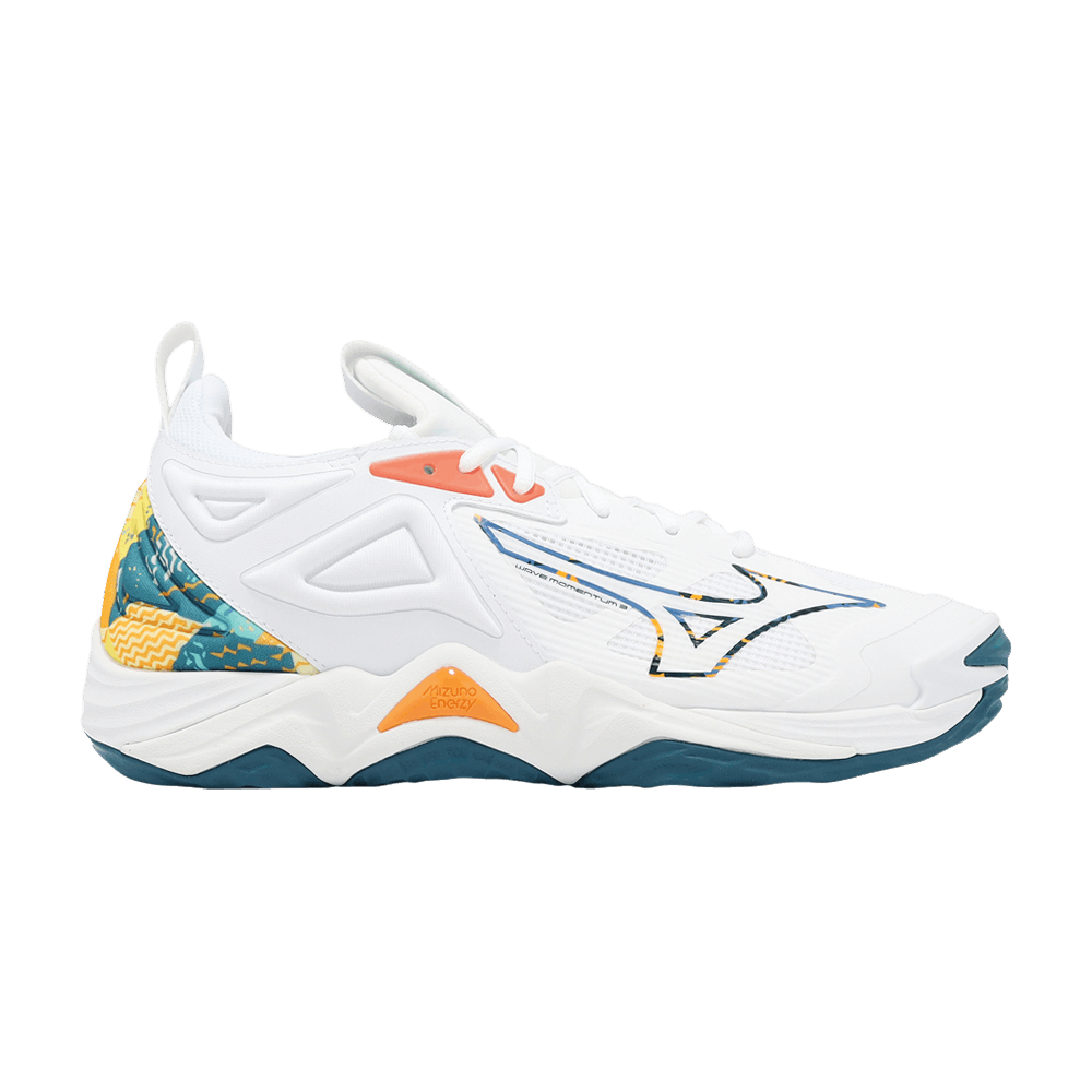 Кроссовки Mizuno Wave Momentum 3 'White Moroccan Blue'