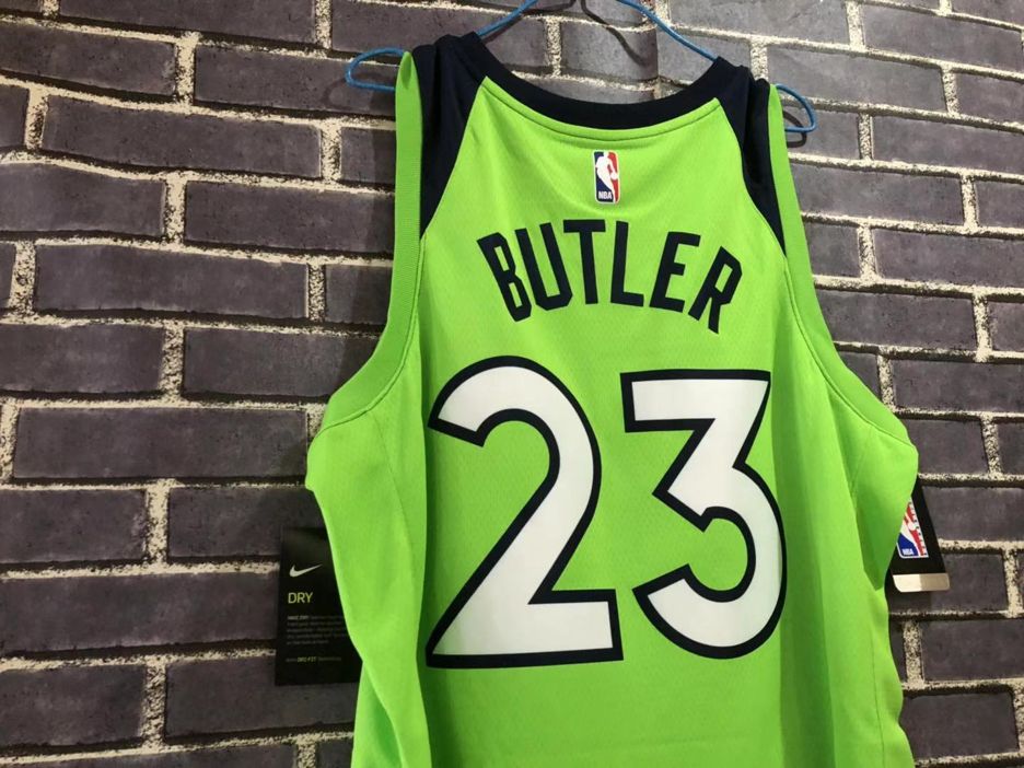 Баскетбольная джерси 2017-18 Jimmy Butler Minnesota Timberwolves #23 Statement Green