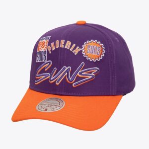 Mitchell-Ness-Purple-Phoenix-Suns-Eldy-Script-Hardwood-Classics-Snapback-Hat-300x300