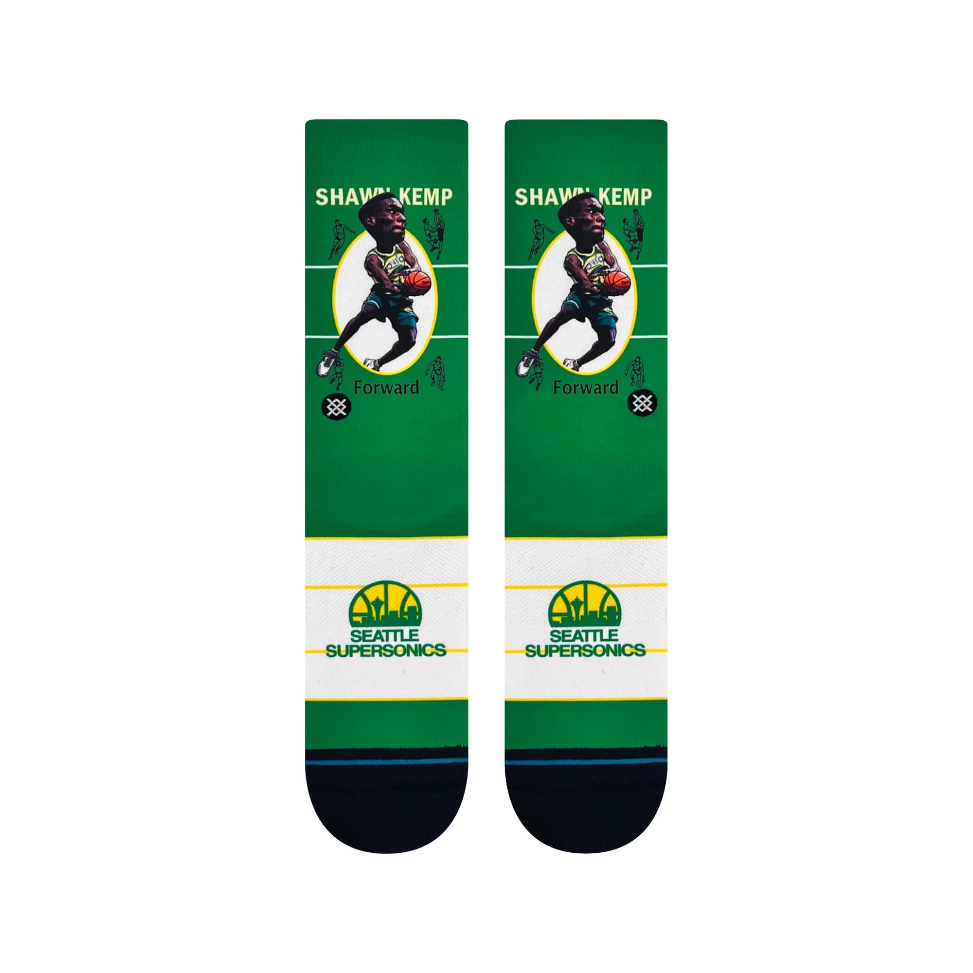 Shawn-Kemp-Seattle-Sonics-Retro-Big-Head-NBA-Socks-2