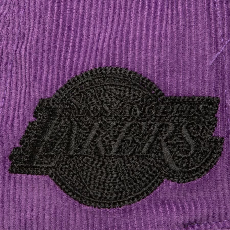 Бейсболка Mitchell & Ness Purple Los Angeles Lakers Corduroy Snapback Hat