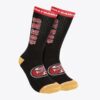 Mitchell-Ness-Black-San-Francisco-49ers-Team-Stripes-Crew-Socks-100x100