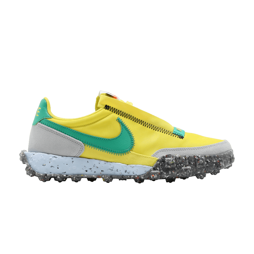 Кроссовки Nike Wmns Waffle Racer Crater 'Yellow Strike Roma Green'