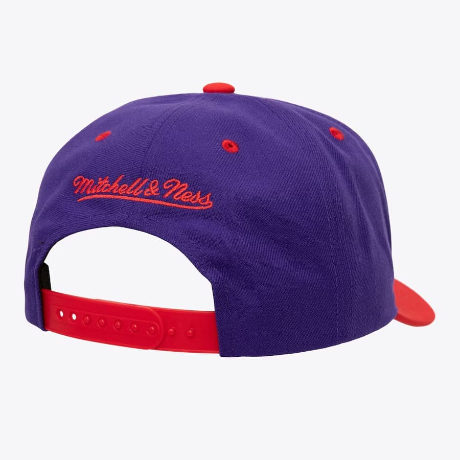 Бейсболка Mitchell & Ness Purple Toronto Raptors Hardwood Classics All In 2.0 Pro Crown Snapback Hat