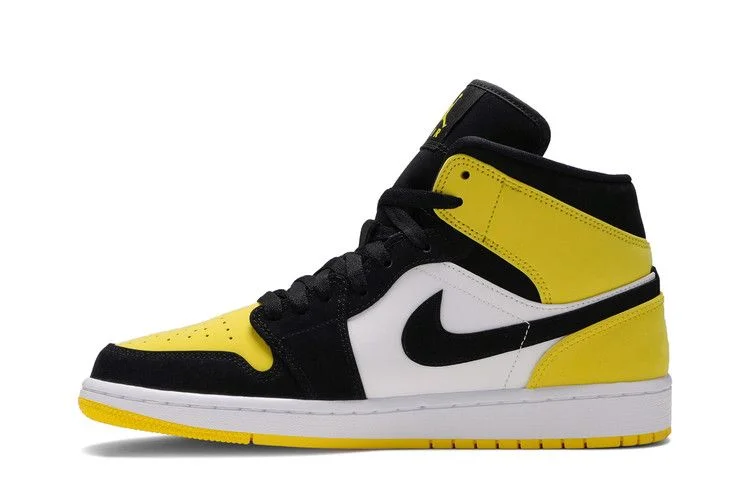 Кроссовки Air Jordan 1 Mid SE 'Yellow Toe'