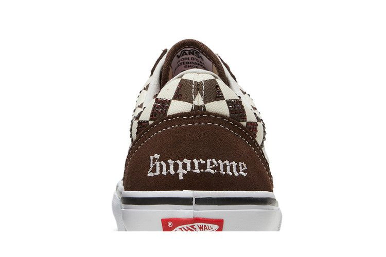 Supreme x Swarovski x Vans Skate Old Skool 'Brown'