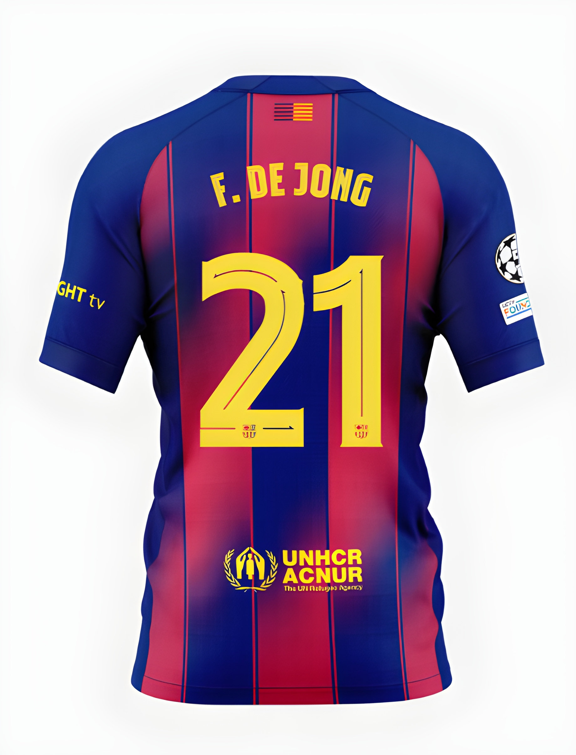 Женское футбольное джерси FC Barcelona 25/26 UCL or La Liga home jersey F. DE JONG