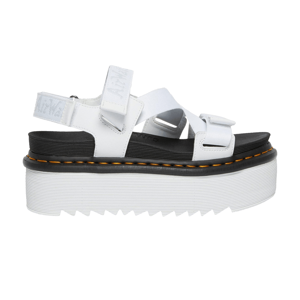 Dr. Martens Kimber Logo Webbing Strap Sandal 'White'