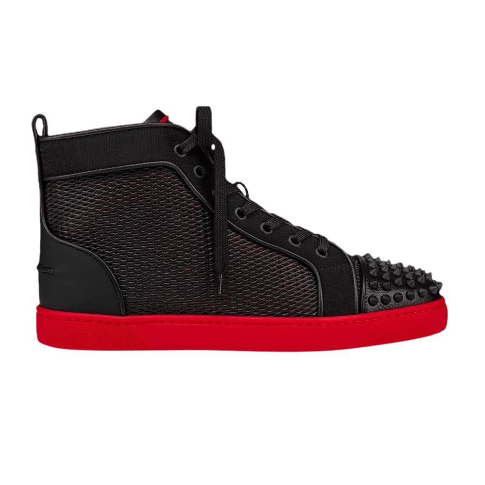Krossovki-Christian-Louboutin-Lou-Spikes-Orlato-Flat-Black-Red