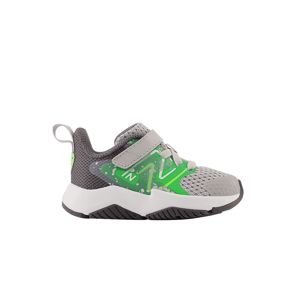 Кроссовки New Balance Rave Run v2 Bungee Lace Toddler X-Wide 'Raincloud Pixel Green'