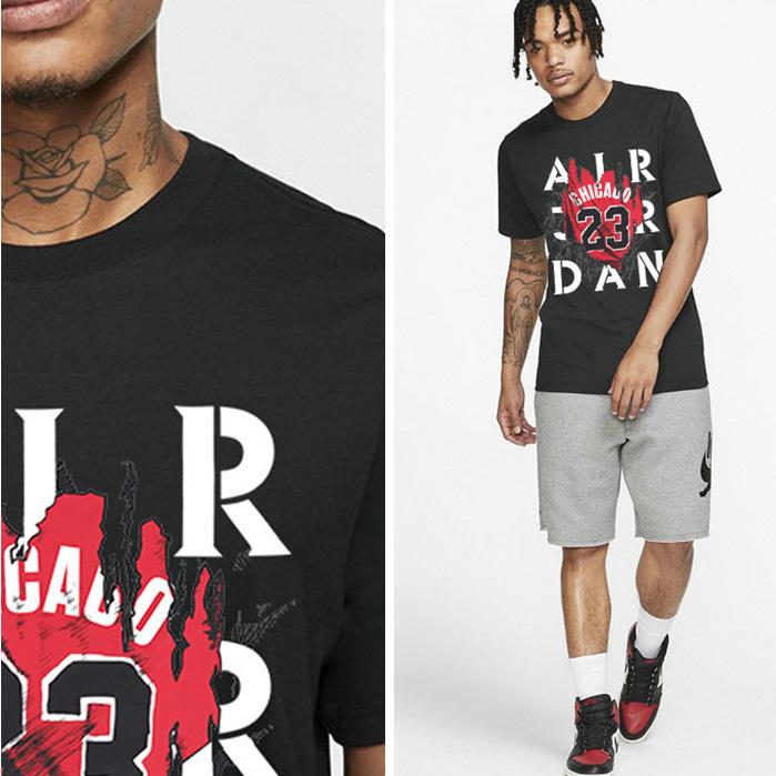 Футболка Ehot Jordan Crack Black T-shirt