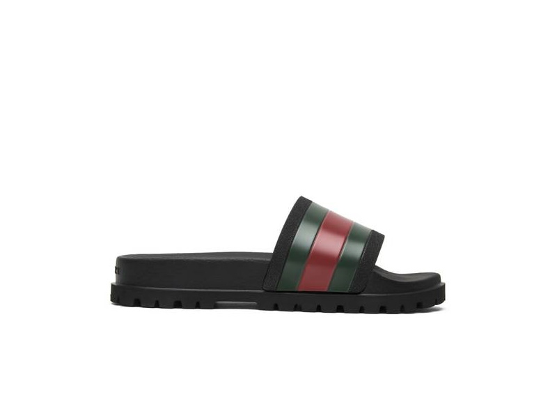 Сланцы Gucci Web Slide Black