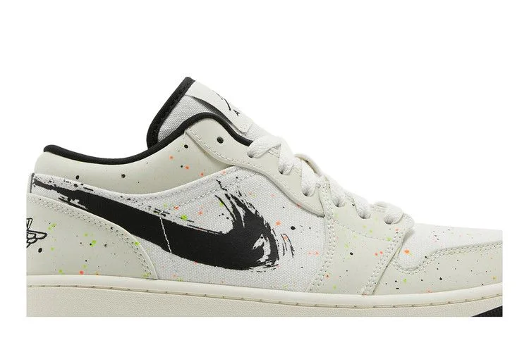 Кроссовки Air Jordan 1 Low 'Brushstroke Swoosh - Paint Splatter'