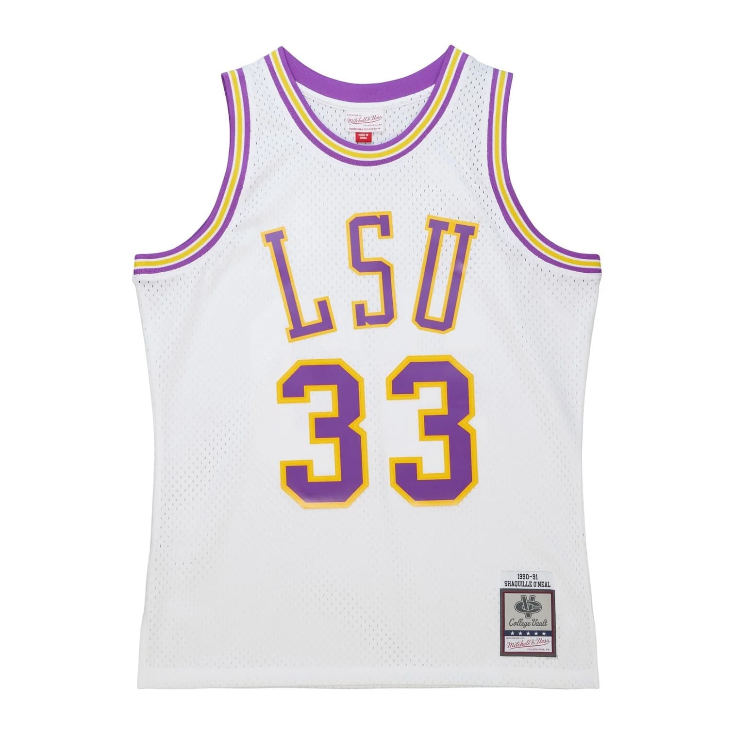 Баскетбольная джерси Mitchell & Ness Shaquille O’Neal LSU Tigers NCAA Swingman Jersey