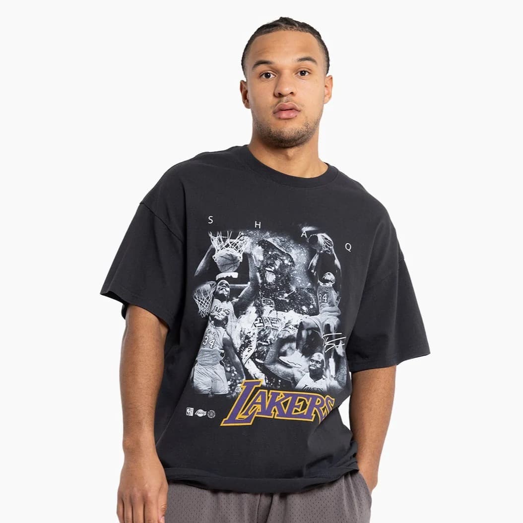 Футболка Mitchell & Ness Shaquille O’Neal Los Angeles Lakers Player Photo T-Shirt