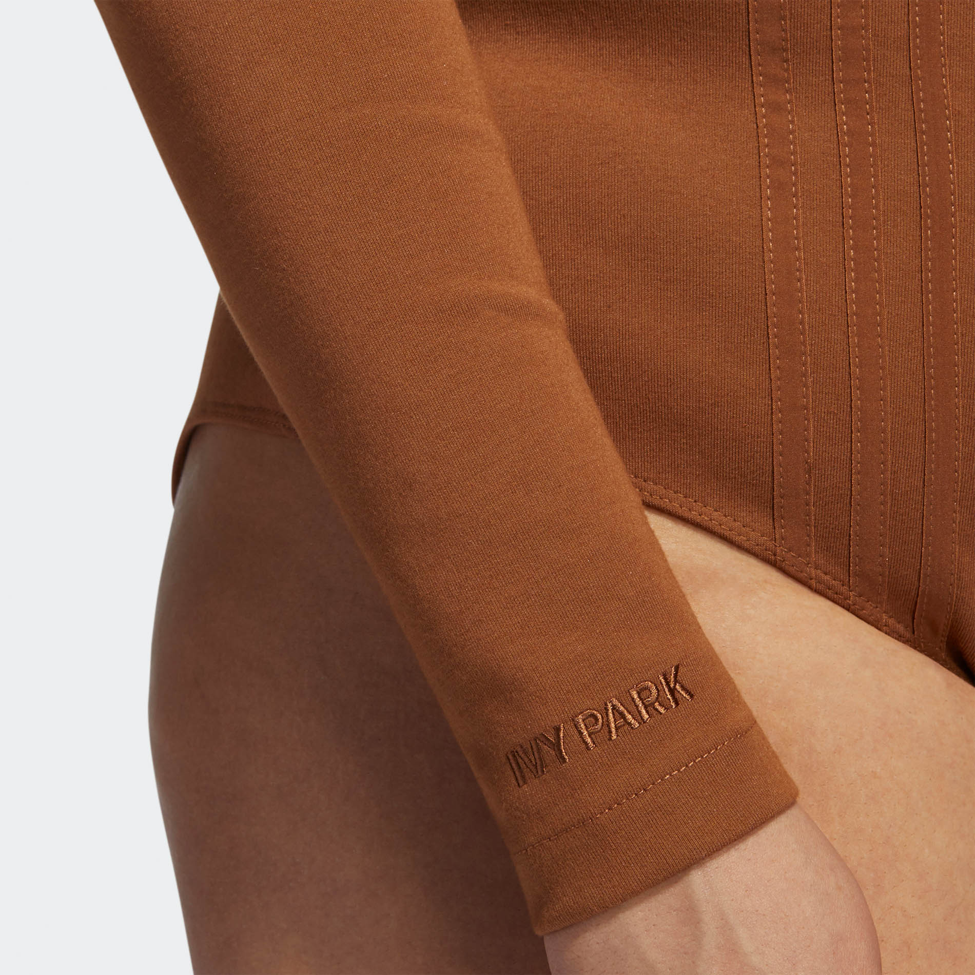 Боди adidas Ivy Park 3-Stripes Bodysuit (Plus Size) Wild Brown