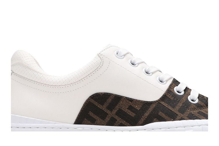 Кроссовки Fendi Force Lace-Up Sneaker 'White Brown'