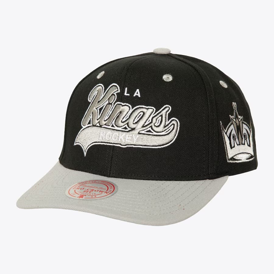 Бейсболка Mitchell & Ness Black Los Angeles Kings Tailsweep 2.0 Pro Snapback Hat