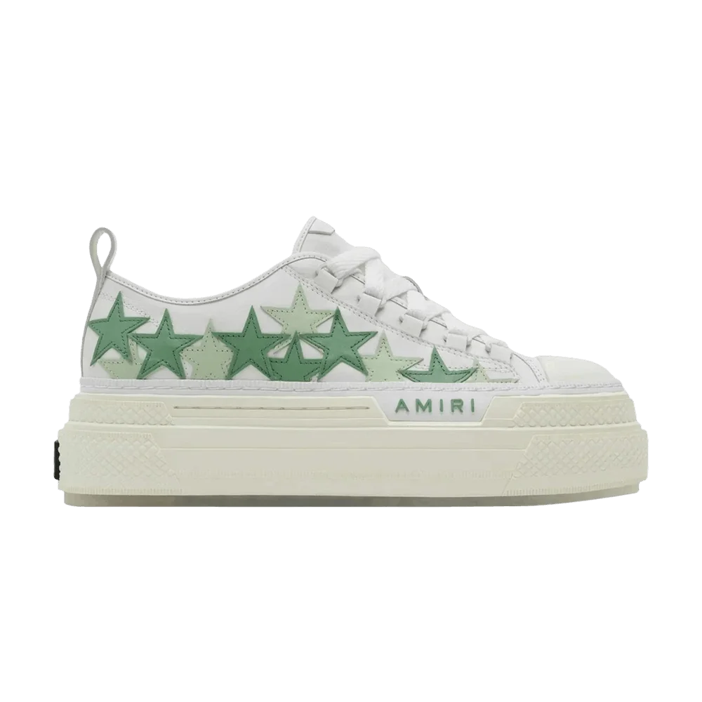 Кроссовки Amiri Wmns Platform Stars Court Low 'White Green'