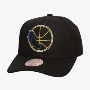 Mitchell-Ness-Black-Golden-State-Warriors-Hardwood-Classics-Neon-Logo-Pro-Crown-Snapback-Hat-300x300