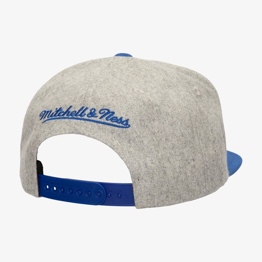 Бейсболка Mitchell & Ness Gray New York Rangers Tailsweep 2.0 Melton Snapback Hat