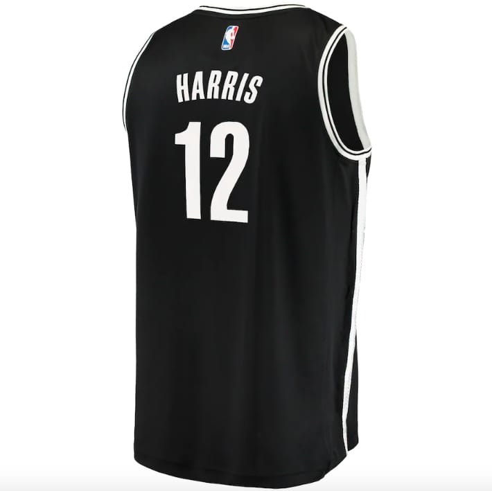 Баскетбольная джерси Brooklyn Nets #12 Joe Harris Fast Break Icon Black Jersey