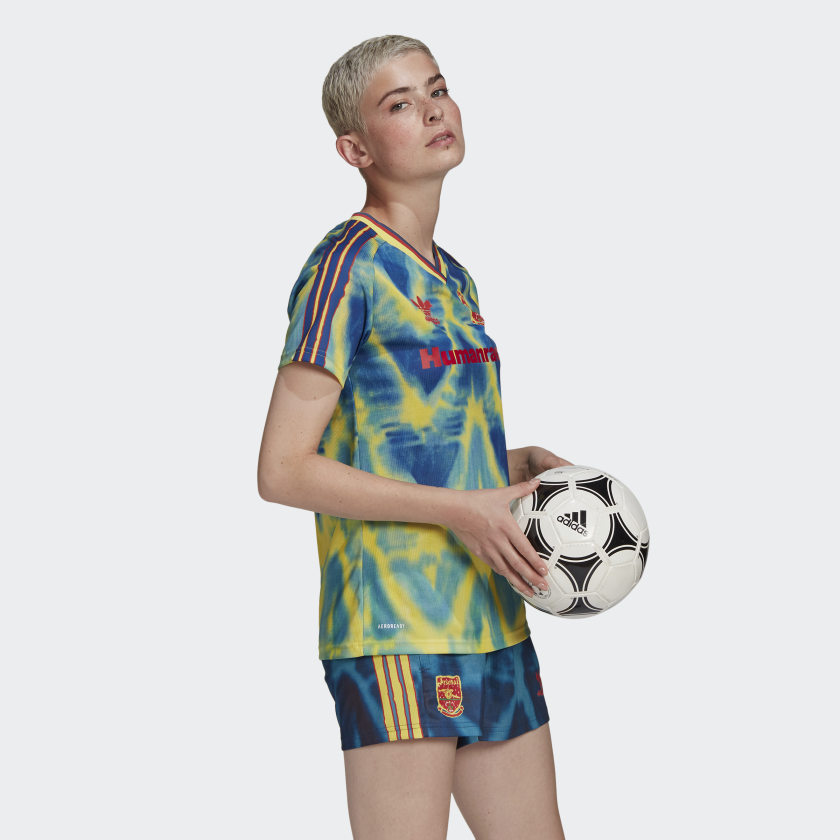Джерси adidas Arsenal Human Race Womens Jersey Eqt Yellow/Collegiate Navy